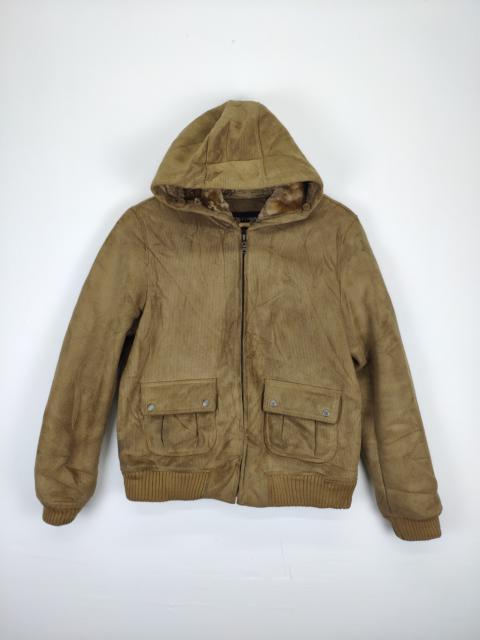 Other Designers Vintage - Vintage Corduroy Jacket Issey Miyake Style Lining Fleece