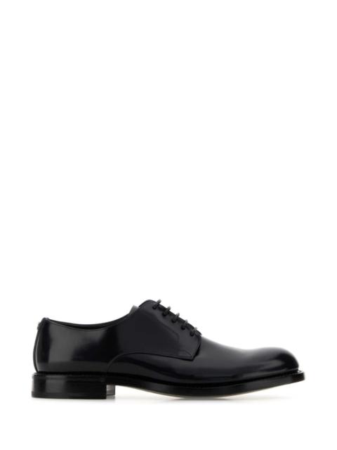 Dolce & Gabbana Dolce & Gabbana Men Black Leather Lace-Up Shoes