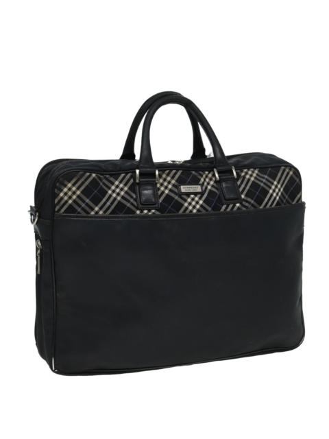 Burberry Nova Check Black Label Business Bag Nylon Black