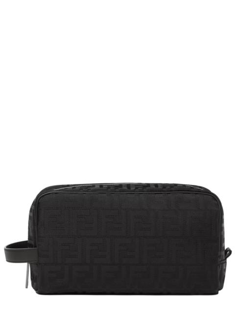 FENDI MEDIUM BEAUTY CASE CLUTCH BAG WITH FF WEAVE