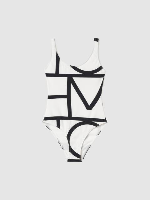 TOTEME Monogram swimsuit tofu