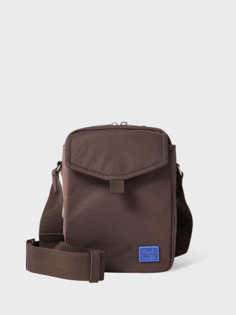 Paul Smith Brown Recycled Polyester Flight Bag