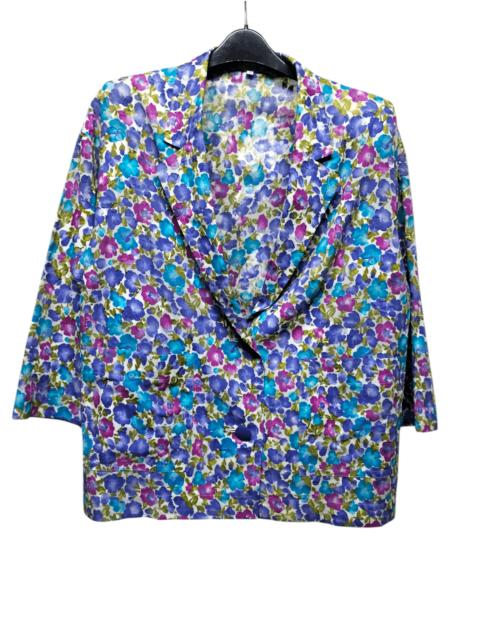 Givenchy Vintage Givenchy Glamour Floral Lightweight Blazer Jacket