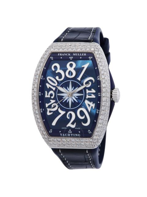 FRANCK MULLER Franck Muller Vanguard Automatic Diamond Blue Dial Ladies Watch V 35 CH YACHTING D AC BL