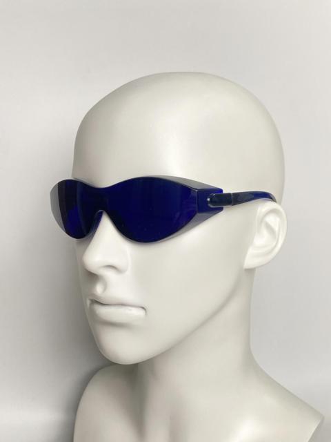 Other Designers Japanese Brand - Y2k Large Wide Safety Glasses Sunglasses Blue Unisex OS