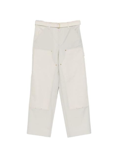 sacai Sacai X Carhartt Wip Men Wool Blend Trousers