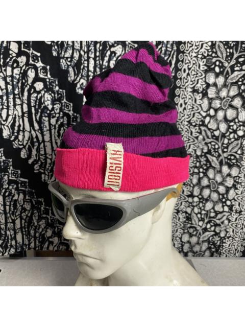 Other Designers Vintage - 2000s y2k xvision striped beanie hats Kurt cobain style