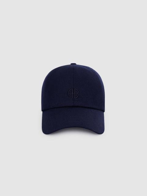 ANINE BING Jeremy Baseball Cap - Navy Wool