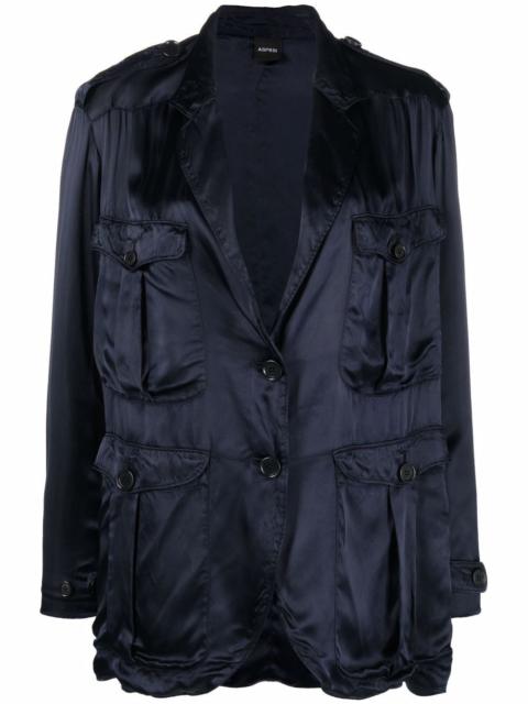 Aspesi single-breasted tailored blazer