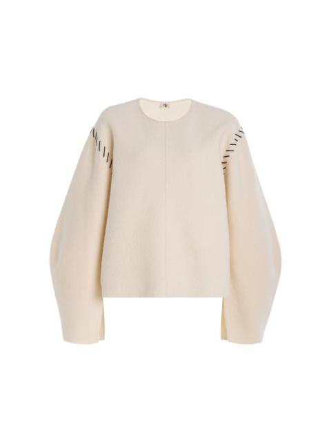 The Garment Oslo Oversized Wool Sweater white