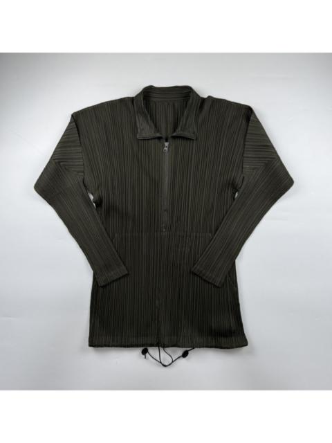 Pleats Please Issey Miyake Pleats Please Quarter Zip Pleated Pullover