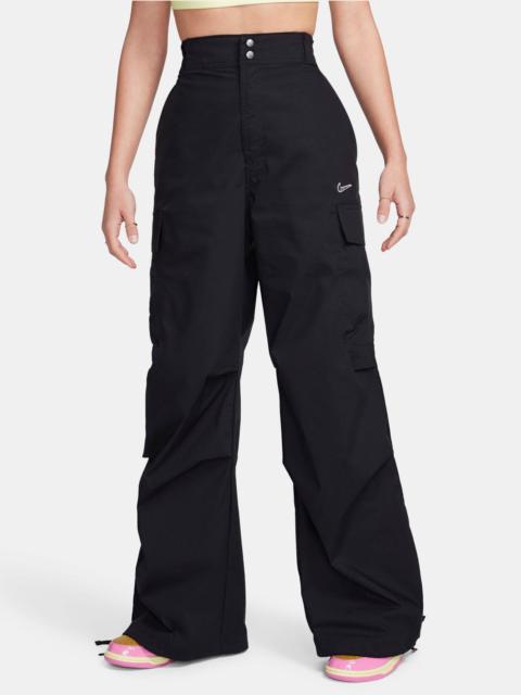 Nike WOMEN'S NIKE SPORTSWEAR HIGH-WAISTED LOOSE WOVEN STREET CARGO PANTS