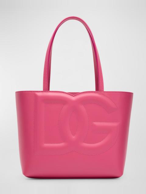DG Logo Leather Tote Bag