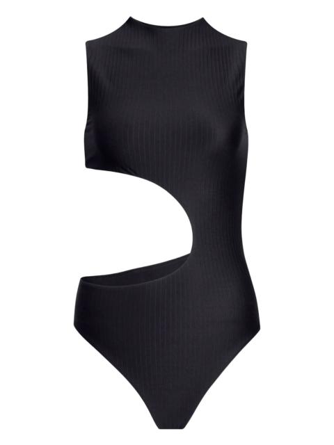 Alaïa cut-out ribbed swimsuit