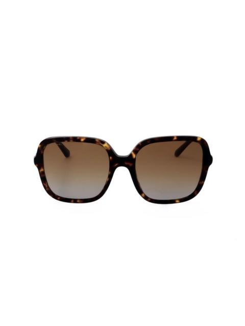 BVLGARI Bvlgari Ladies Black Rectangular Sunglasses 0BV8228B-504/T5-2