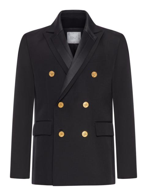 sacai Sacai Men Double-Face Cotton And Silk Jacket