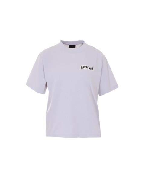 BALENCIAGA Balenciaga Women Masking Tape Medium Fit T-Shirt
