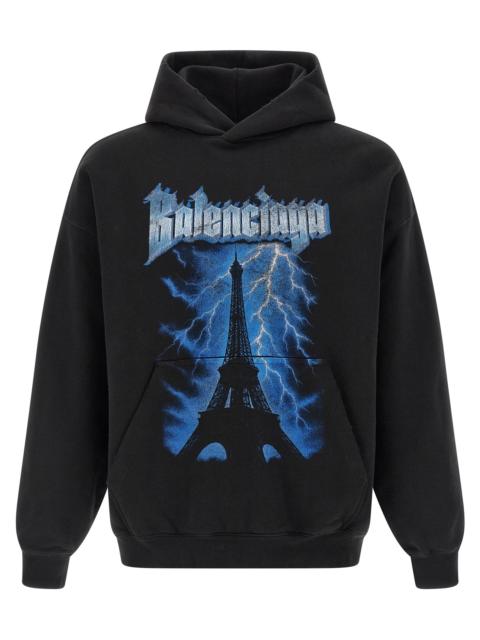 BALENCIAGA Balenciaga Men 'Paris Thunderstorm' Hoodie