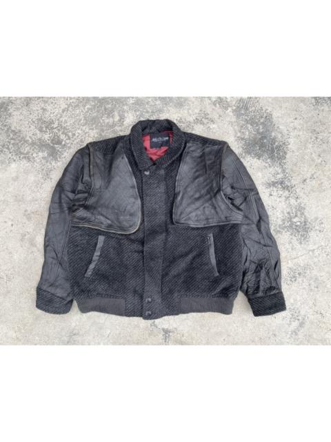 Other Designers Vintage - VINTAGE PIEMONTE LUSSO HYBRID LEATHER BOMBER
