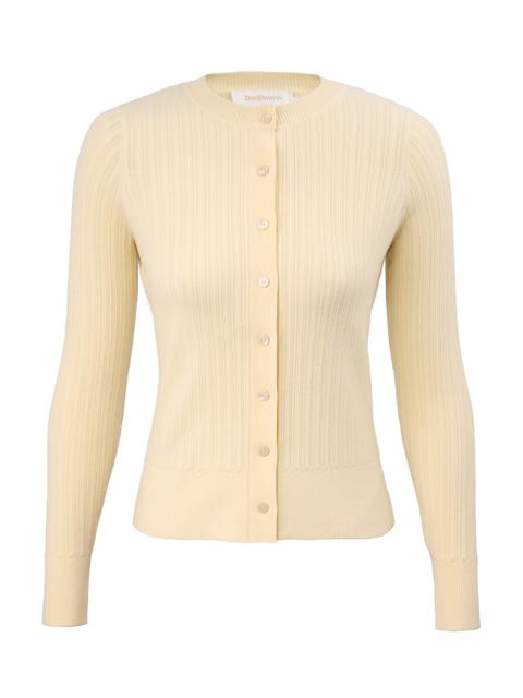 Zimmermann RIBBED KNIT CARDIGAN