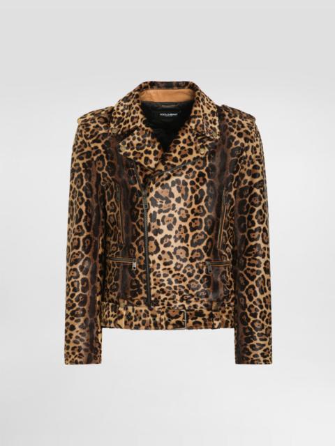 Dolce & Gabbana Calfskin biker jacket