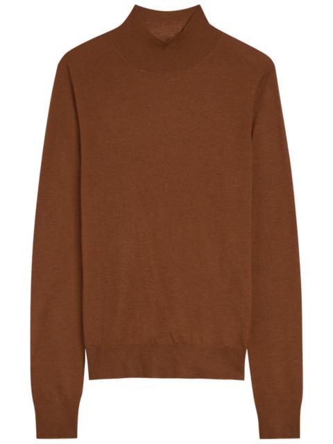 JOSEPH Joseph Mock-neck Cashmere top
