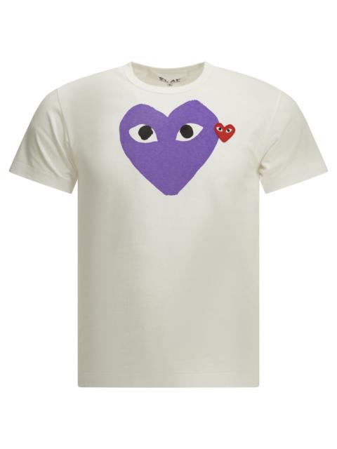 Comme des Garçons PLAY Comme Des Garçons Play Emblem Crew-neck T-shirt Purple