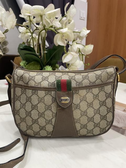 GUCCI Authentic Vintage Gucci Monogram Shoulder Bag