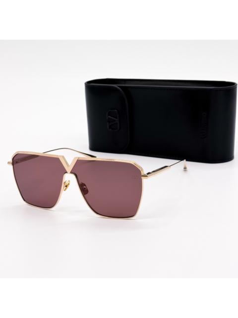 Valentino NEW VALENTINO SUNGLASSES UNISEX GOLD V-GOLDSHIELD VLS-137B