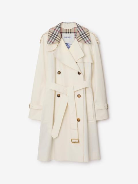 Burberry Mid-length Check Collar Castleford Trench Coat