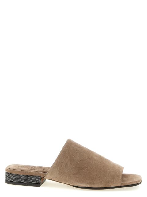 Brunello Cucinelli Brunello Cucinelli Women Monile Suede Sandals