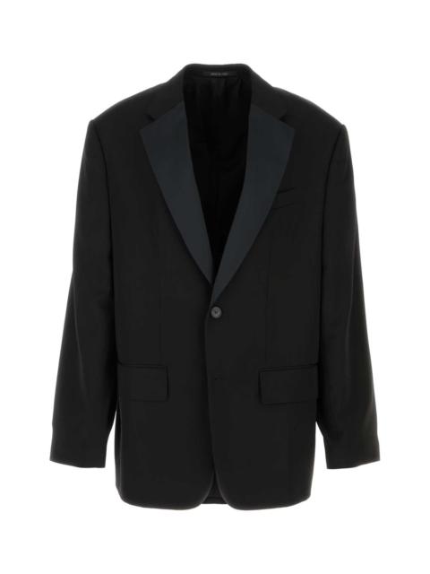 BALENCIAGA Balenciaga Men Black Wool Oversize Blazer