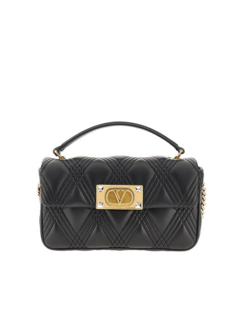 Valentino GRAIN LEATHER MINI 'ROCKSTUD' HOBO BAG