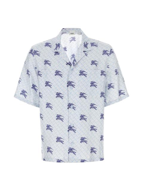 Printed Satin Pyjama Shirt