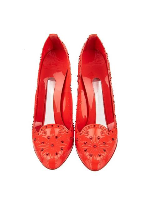 Dolce & Gabbana Cinderella PVC Crystal Pumps Heels Red 39 9 09479