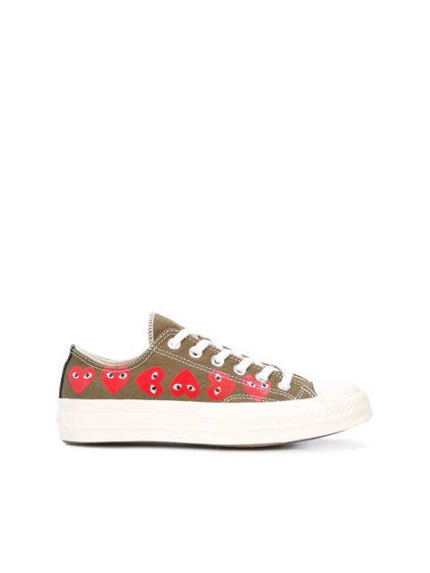 Comme des Garçons PLAY CONVERSE LOW 'CHUCK TAYLOR' SNEAKERS - KHAKI