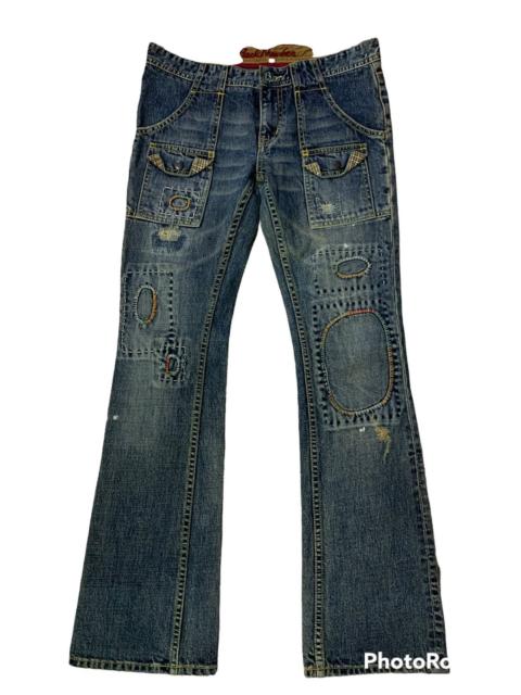 Other Designers Japanese Brand - Back Number Patchwork Bush Pants