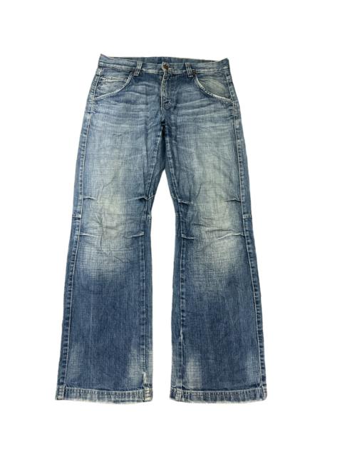Other Designers Japanese Brand - FLARED💥MUSTANG BRAND DISTRESSED DENIM PANT
