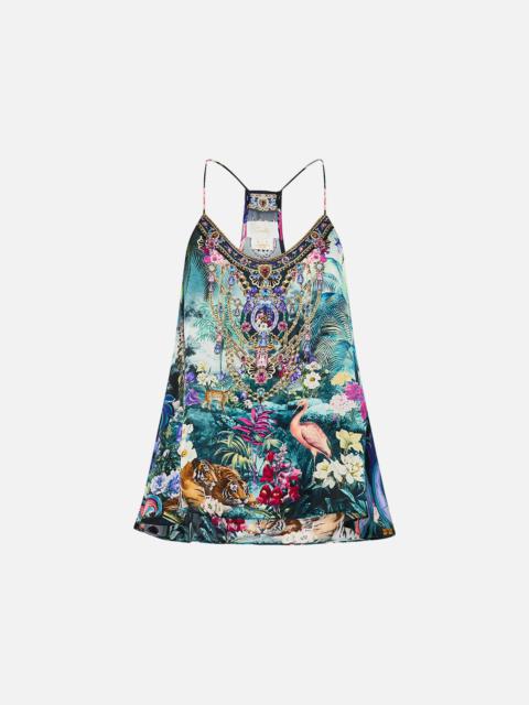 CAMILLA T BACK SHOESTRING TOP