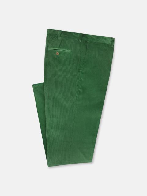 J. PRESS MADE-IN-USA BRIGHT GREEN WIDE WALE BRITISH CORDUROY PANT