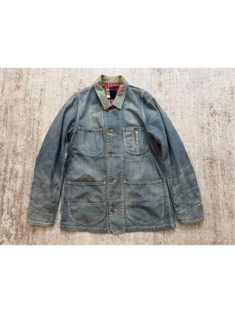 visvim Visvim 14AW ICT SS Coverall One Wash Indigo Blue Denim Jacket