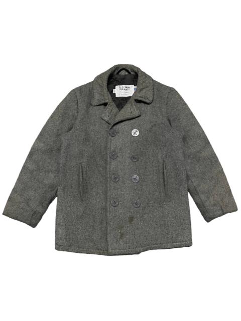 Vintage U.S. 740N Pea Jacket by Schott Wool Coat