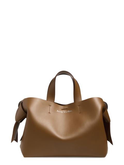Acne Studios Acne Studios Musubi Leather Tote in Camel Brown at Nordstrom