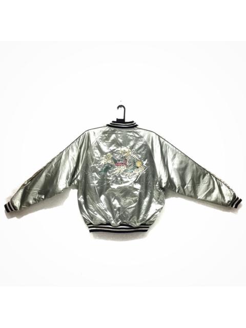 Other Designers Japanese Brand - Vtg SUKAJAN Jacket Airs Tokyo Dragon Ryu Embroidery Souvenir