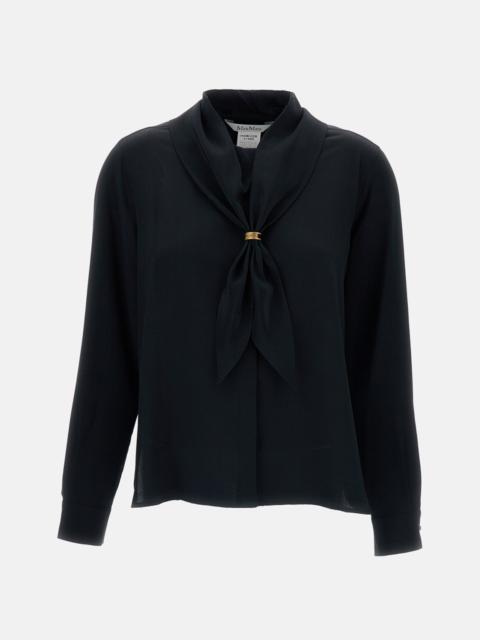 Max Mara Max Mara Women Tie-Neck Scarf Silk Shirt