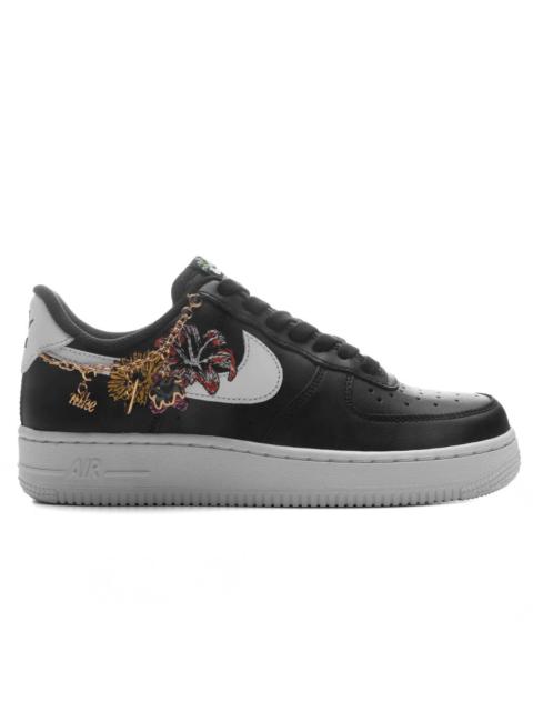 Nike WOMEN'S AIR FORCE 1 '07 PREMIUM 'NOW ACCEPTING ALL FLOWERS' - BLACK/WHITE/METALLIC GOLD
