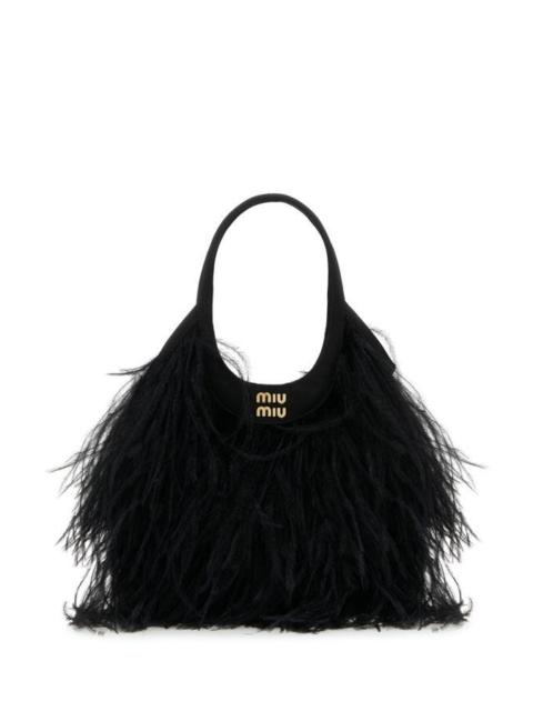 Miu Miu Woman Embellished Satin Handbag