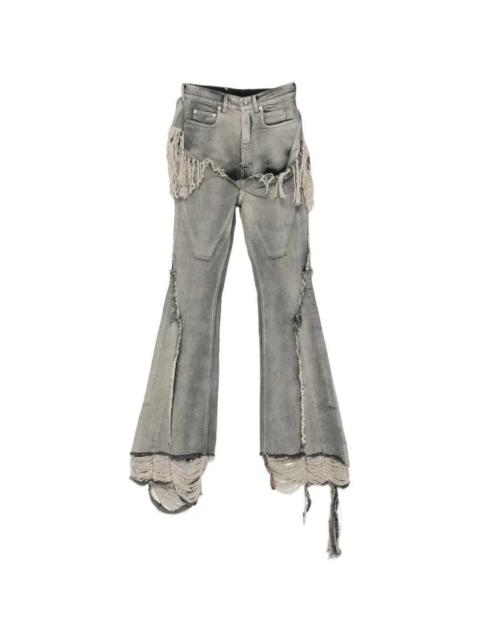 Rick Owens DRKSHDW Rick Owens Drkshdw Women Fringed Flared Jeans