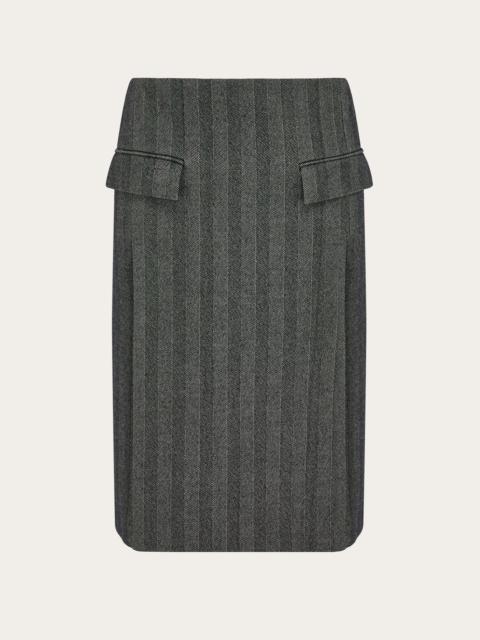 Miu Miu Embroidered lace skirt | REVERSIBLE