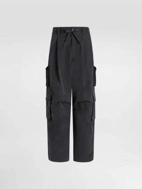 Dolce & Gabbana Washed fabric trousers